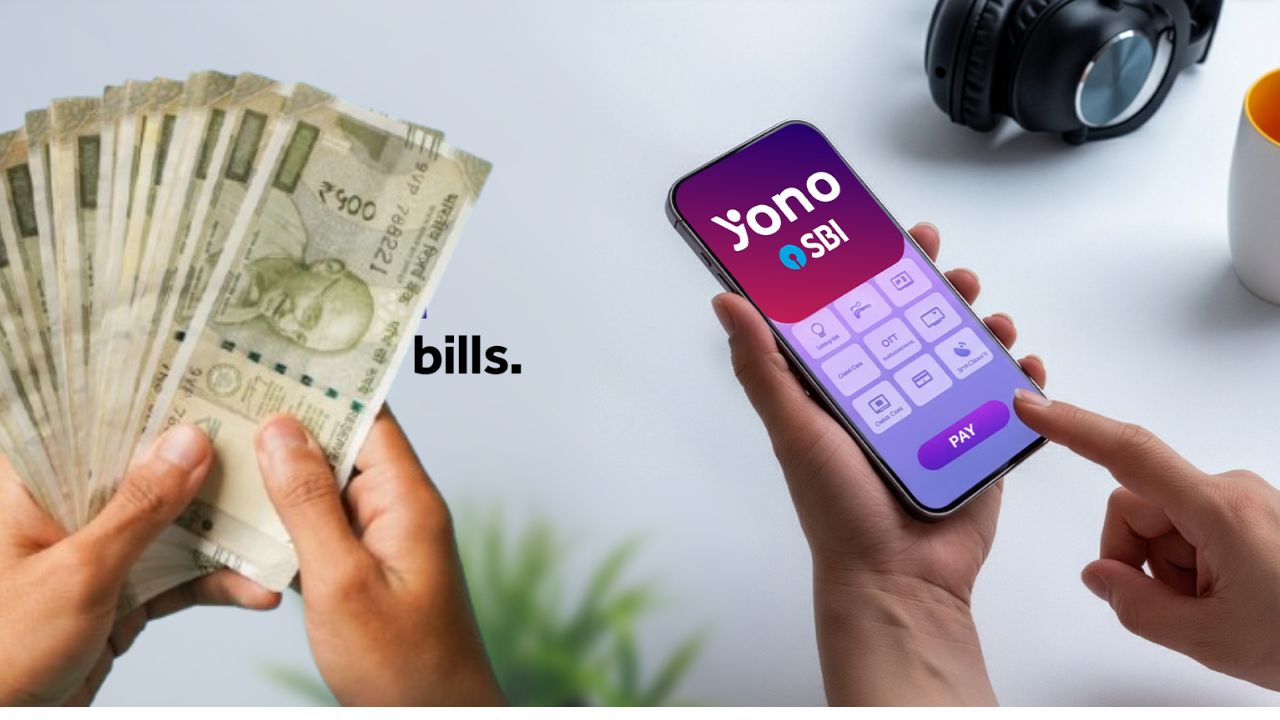 A person using mobile banking to send money online as SBI announces new IMPS service charges