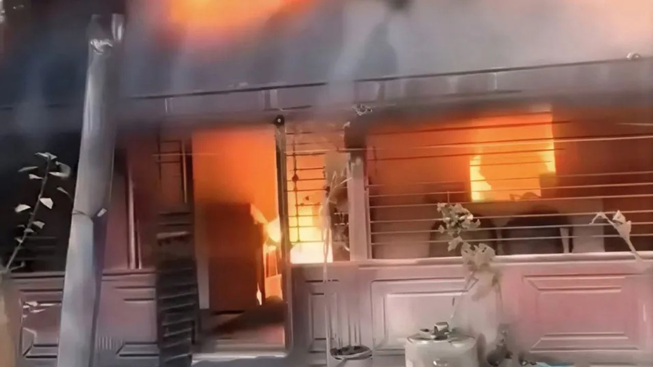 Hindu teacher’s home was set on fire