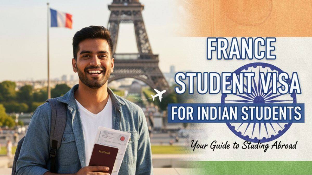 Emmanuel Macron announcing student visa benefits for Indian students