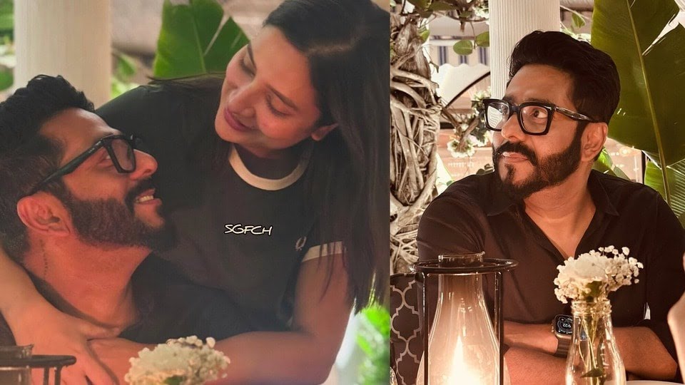 Raj Chakraborty and Subhashree Ganguly at birthday dinner celebration