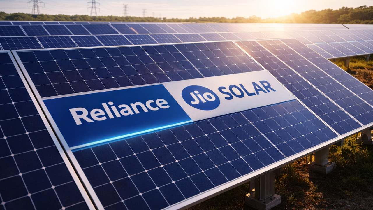 Jio Solar Panel 600W rooftop installation