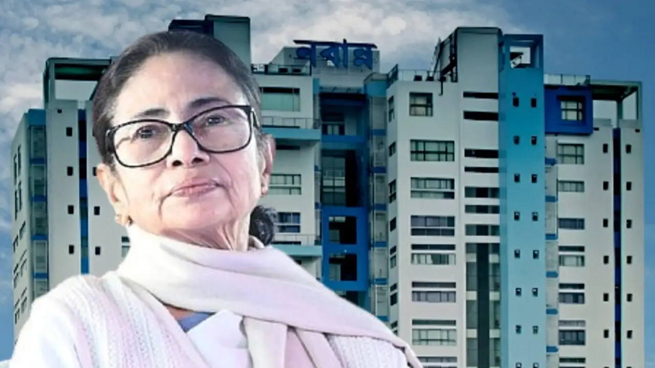 Nabanna building in Kolkata regarding new service rule change for married daughter