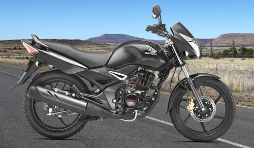 Honda Unicorn commuter motorcycle in showroom India