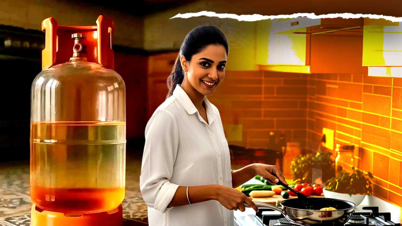 how to check remaining gas in LPG cylinder