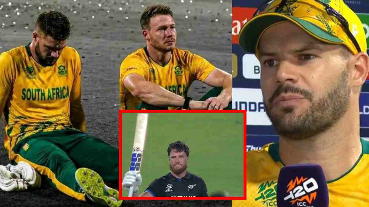 Aiden Markram reaction after South Africa loss to New Zealand semifinal