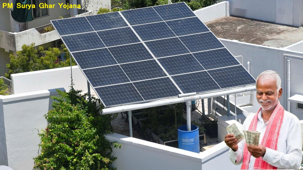 Rooftop solar panel installation under PM Surya Ghar Yojana