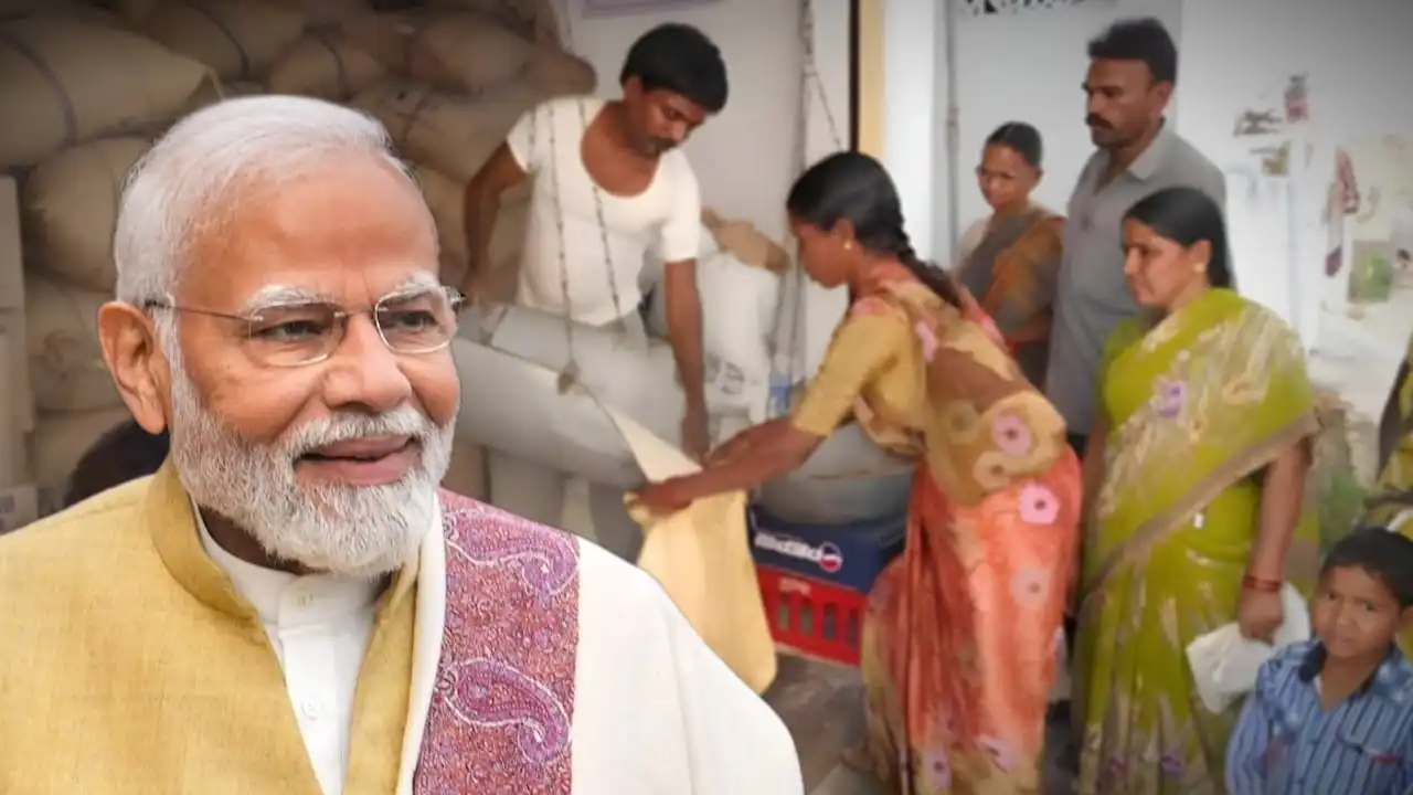 ration distribution india three month food grains scheme