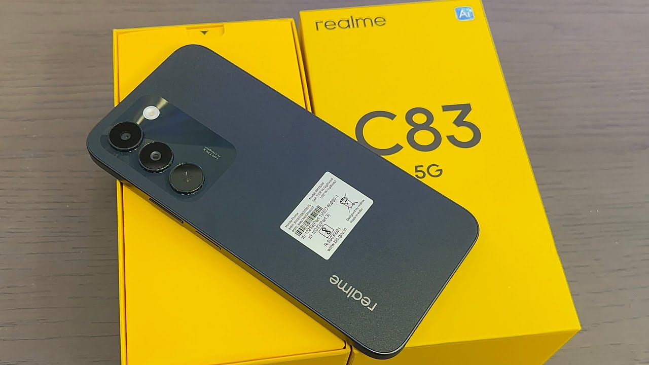 Realme C83 5G smartphone with 7000mAh battery