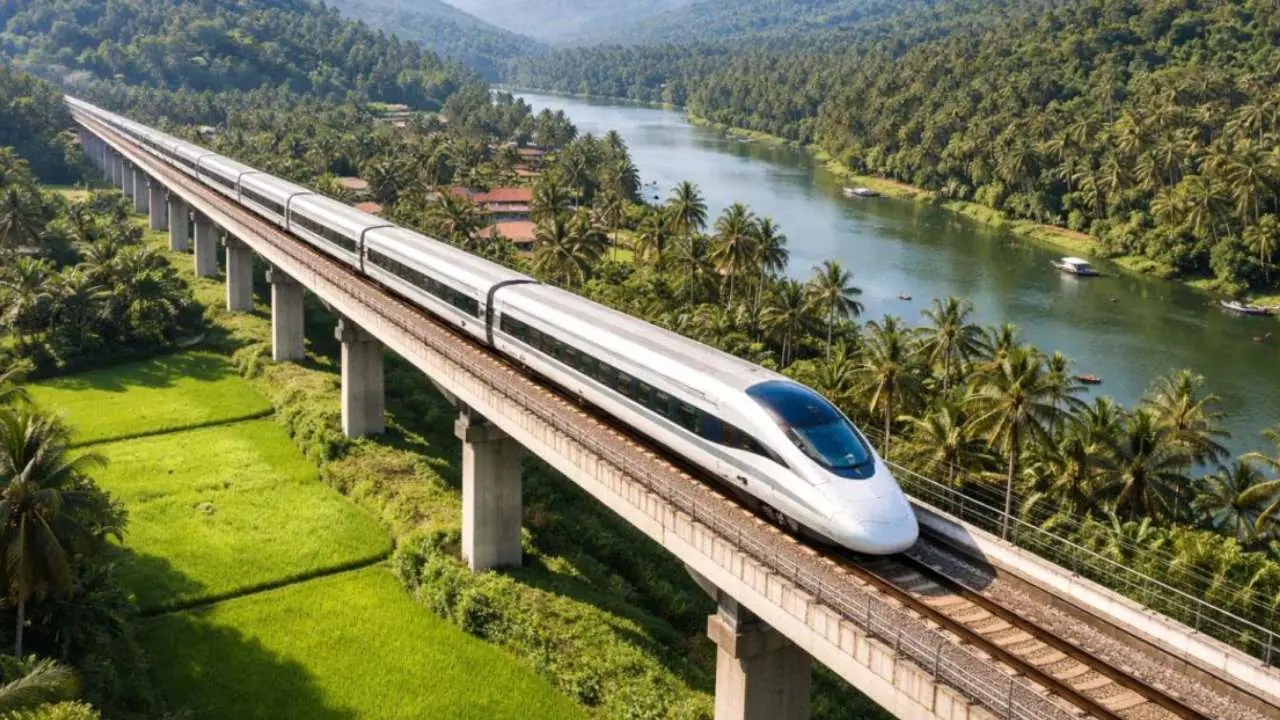 indian bullet train B28 high speed rail